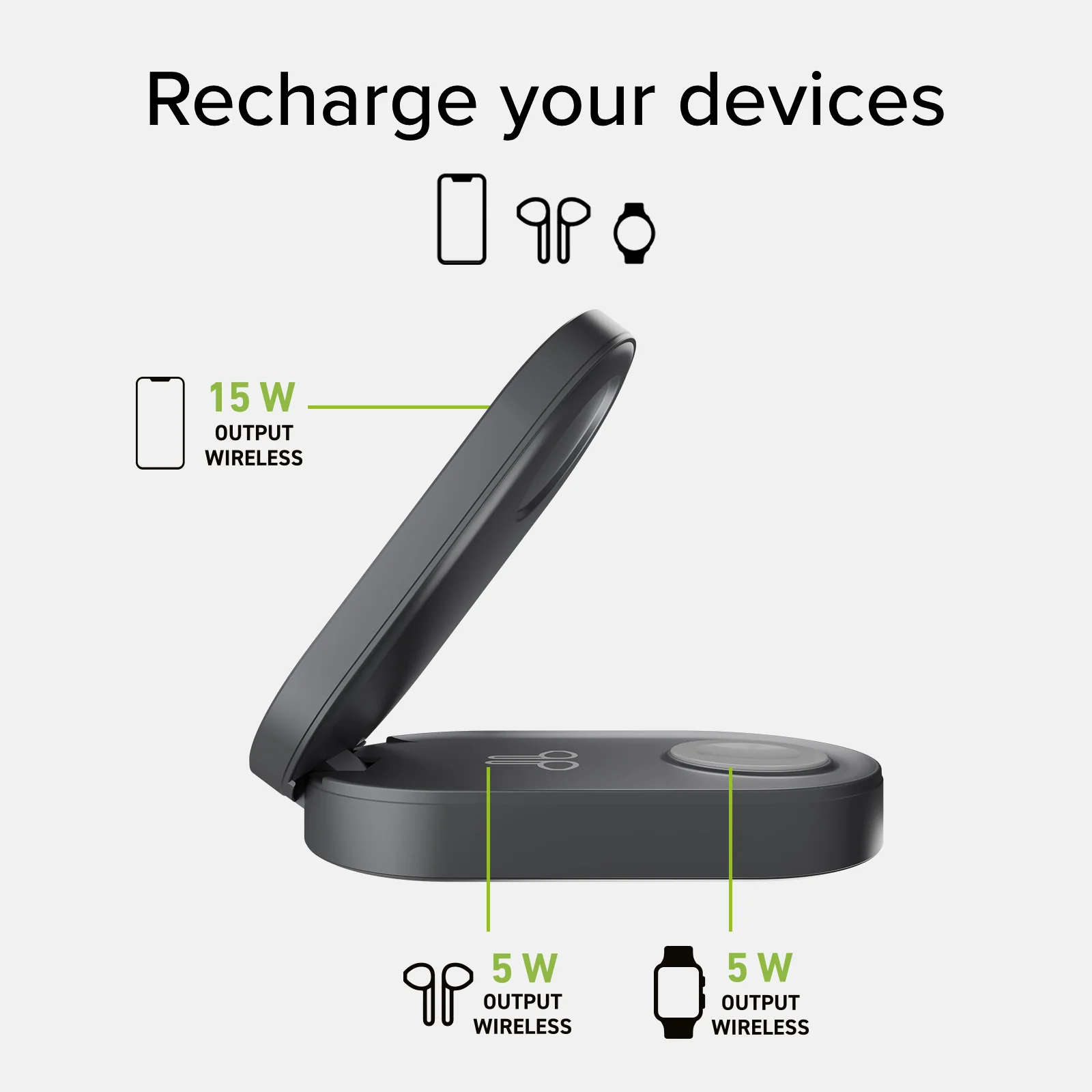 Caricatore Wireless Power Dock 3 in 1 - Image 8